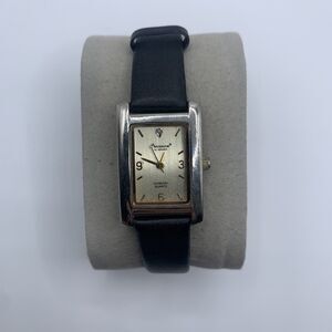 Precision by Gruen Diamond Quartz GP437L Leather Strap Women's Watch New Battery